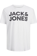 Jack & Jones Erkek BEYAZ TİŞÖRT 12158505