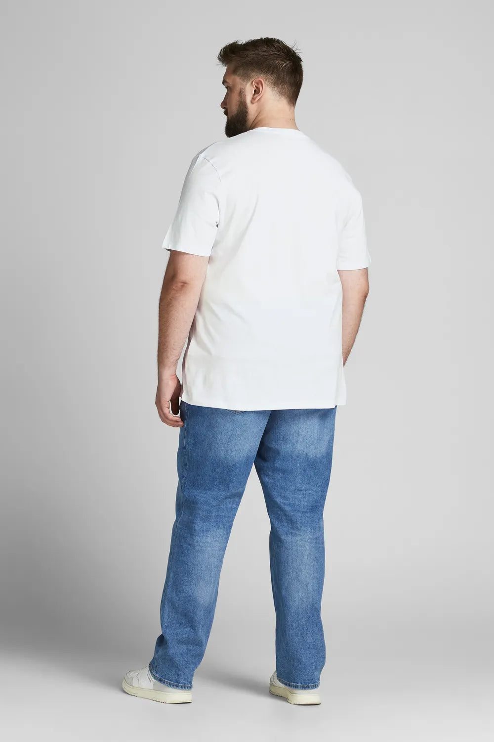 Jack & Jones Erkek BEYAZ TİŞÖRT 12158505