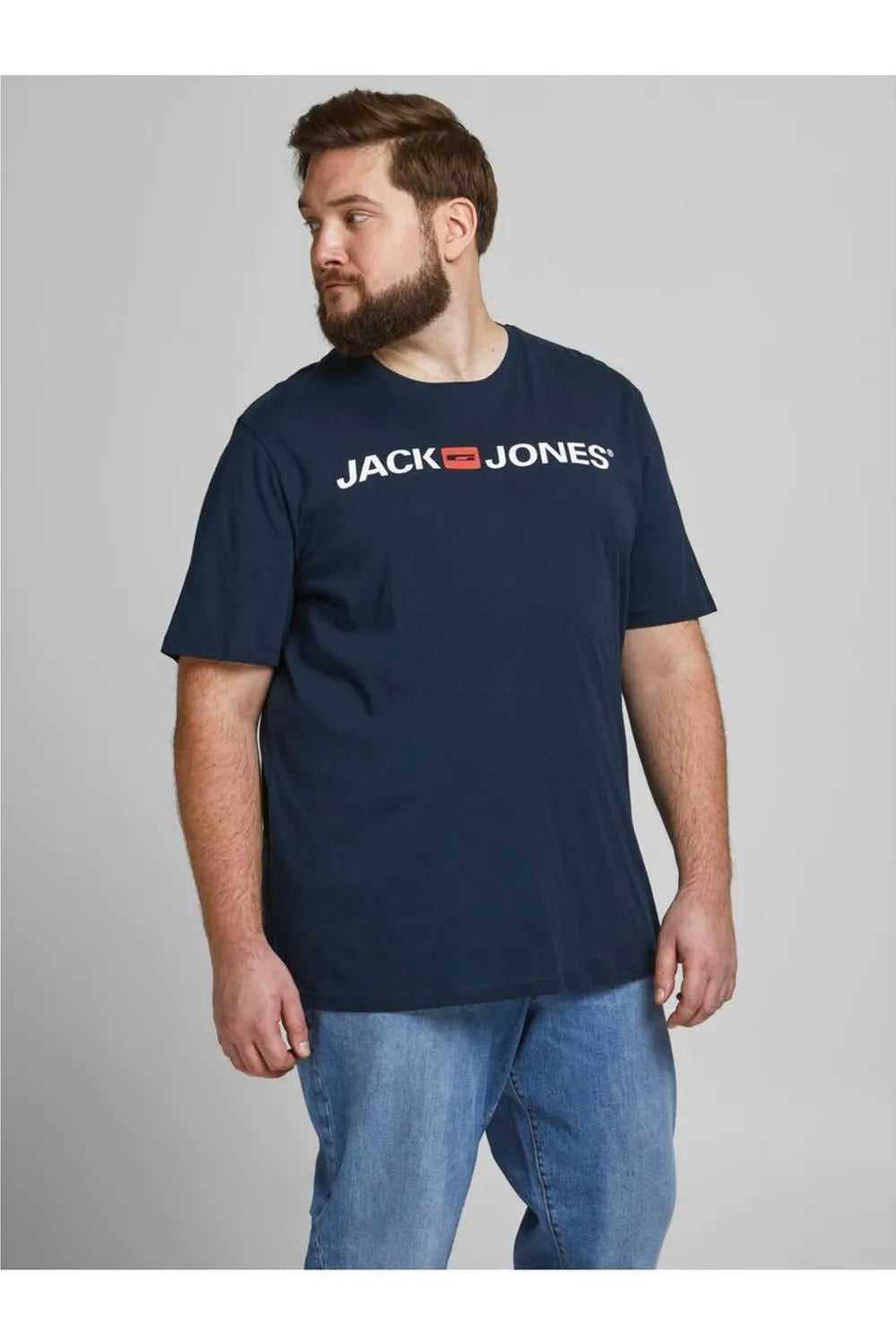 Jack & Jones Erkek KOYU LACİVERT TİŞÖRT 12184987