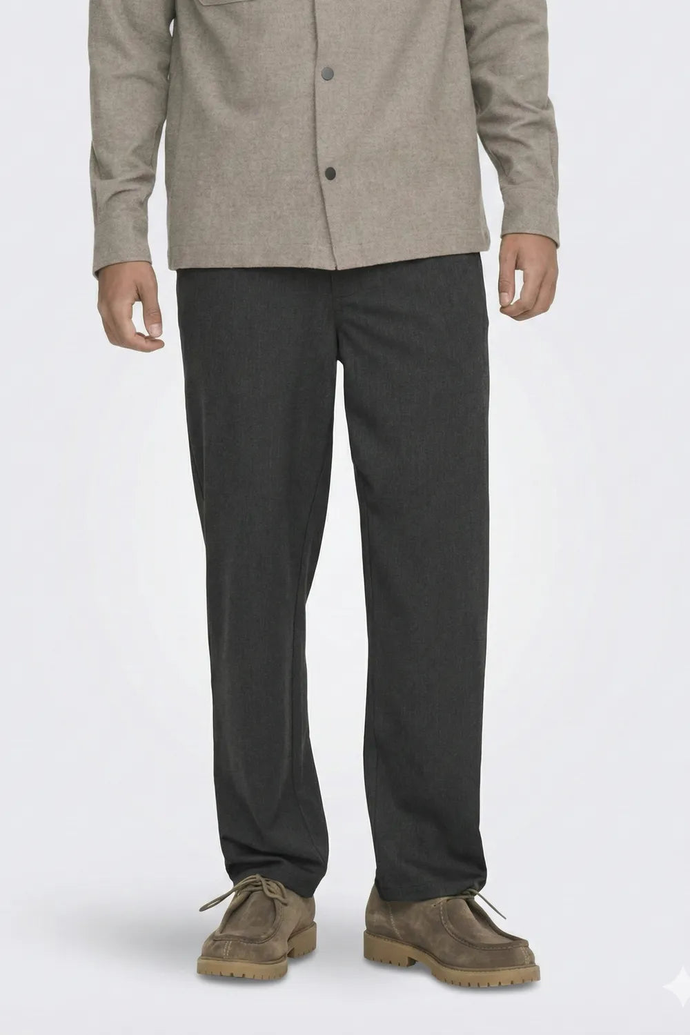 ONLY & SONS Erkek Koyu Gri Melanj Pantolon 22035989