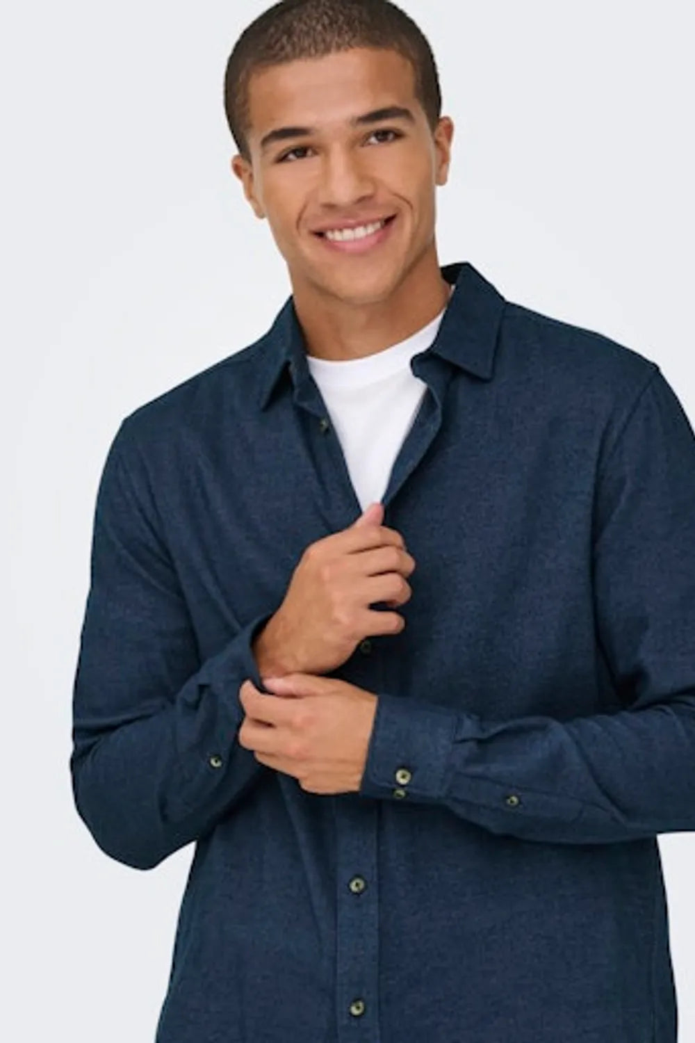 Only & Sons Erkek Koyu Lacivert Gömlek 22035182