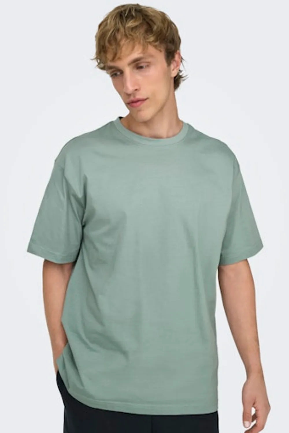 ONLY & SONS Erkek Zümrüt Yeşili Tişört 22022532