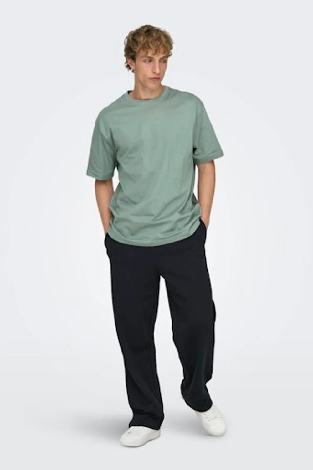 ONLY & SONS Erkek Zümrüt Yeşili Tişört 22022532