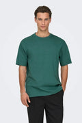ONLY & SONS Erkek Yeşil Tişört 22022532