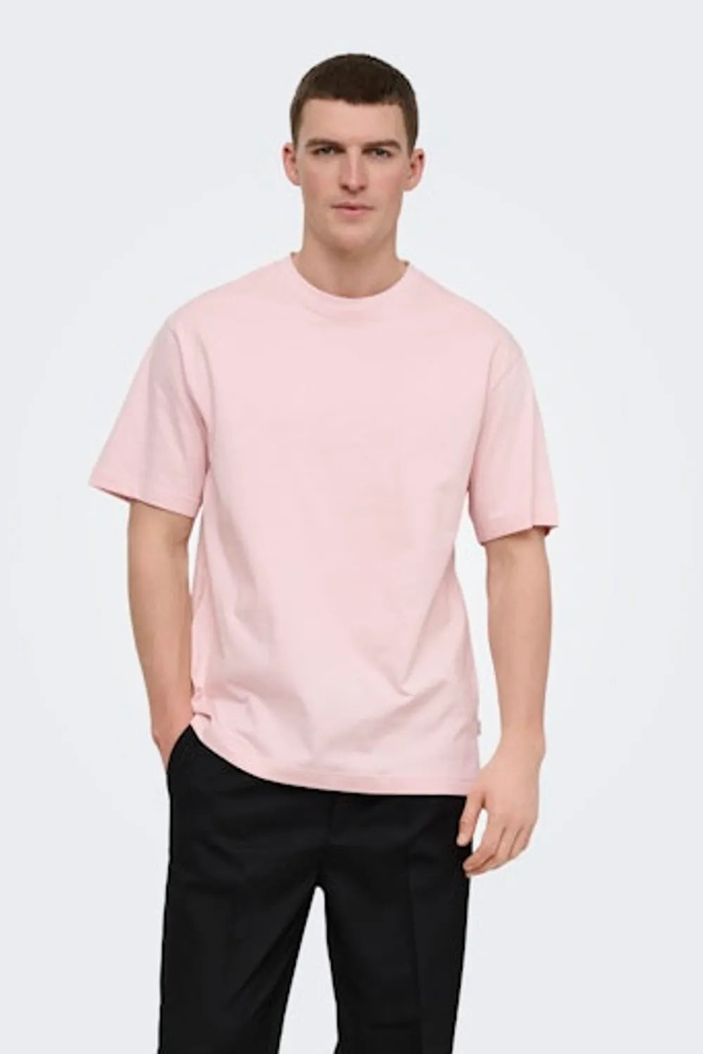 ONLY & SONS Erkek Soluk Pembe Tişört 22022532