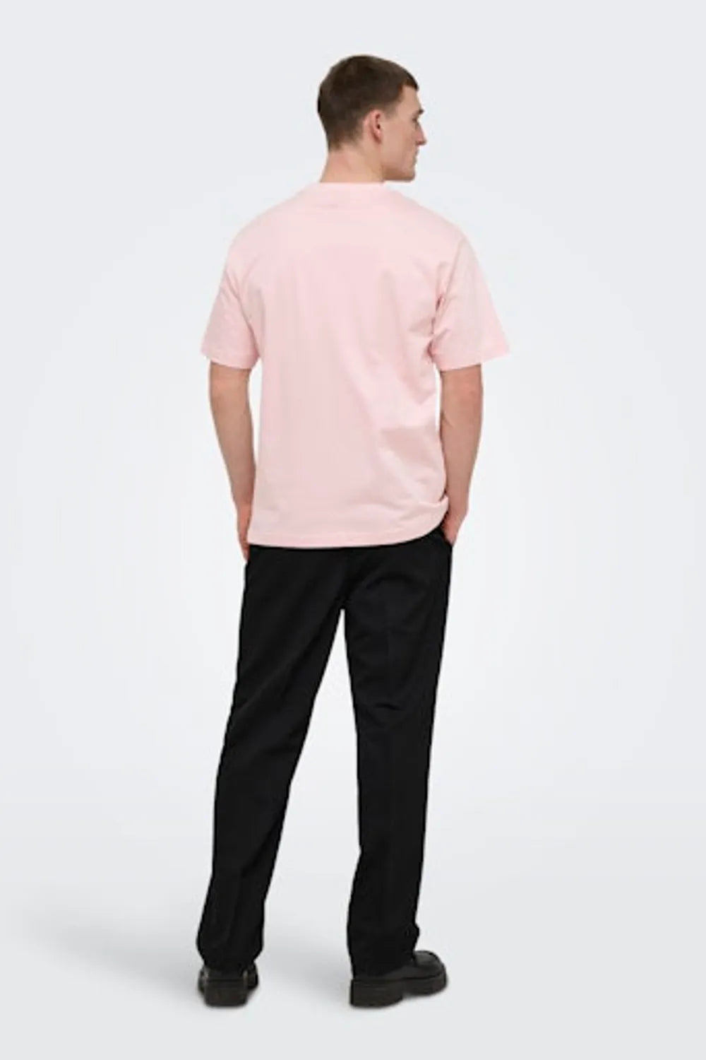 ONLY & SONS Erkek Soluk Pembe Tişört 22022532