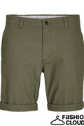 JACK JONES Erkek Haki Chino Şort 12182549