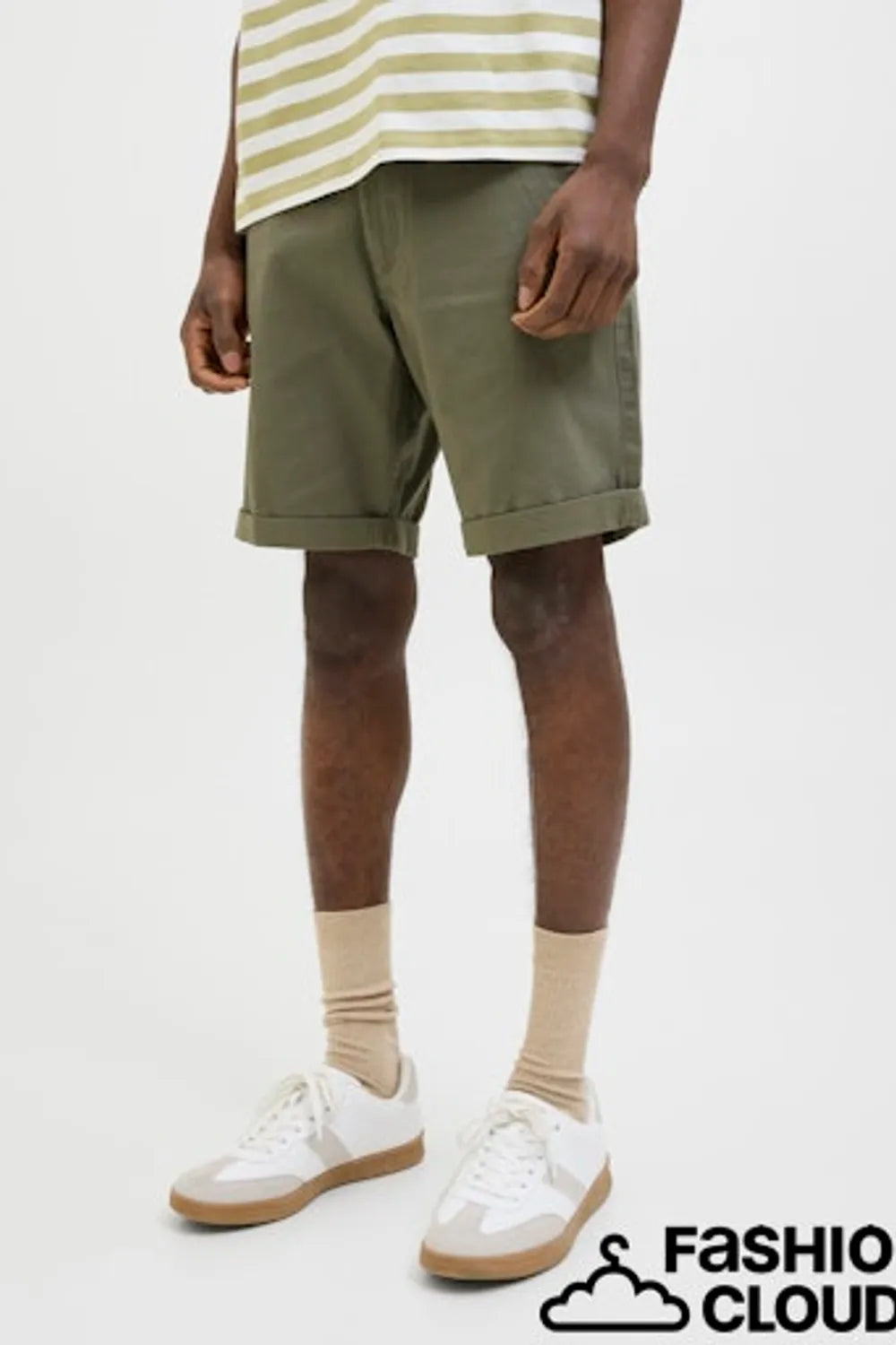 JACK JONES Erkek Haki Chino Şort 12182549