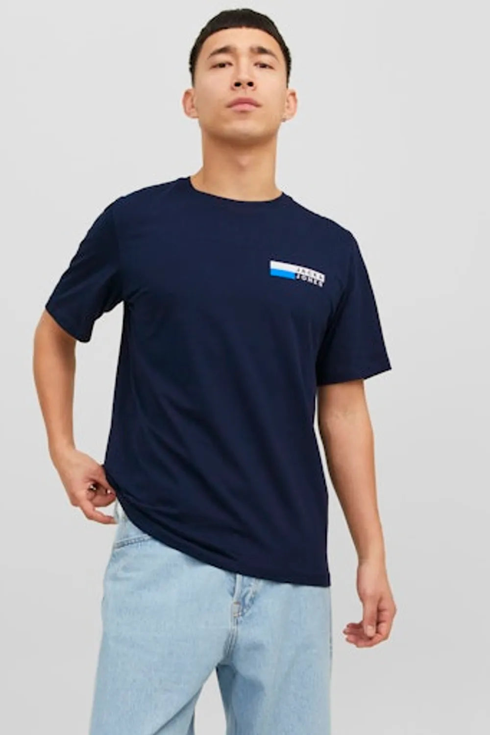 Jack&Jones Erkek Koyu Lacivert Tişört 12233999