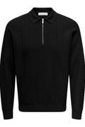 ONLY & SONS Erkek Siyah Polo 22035780