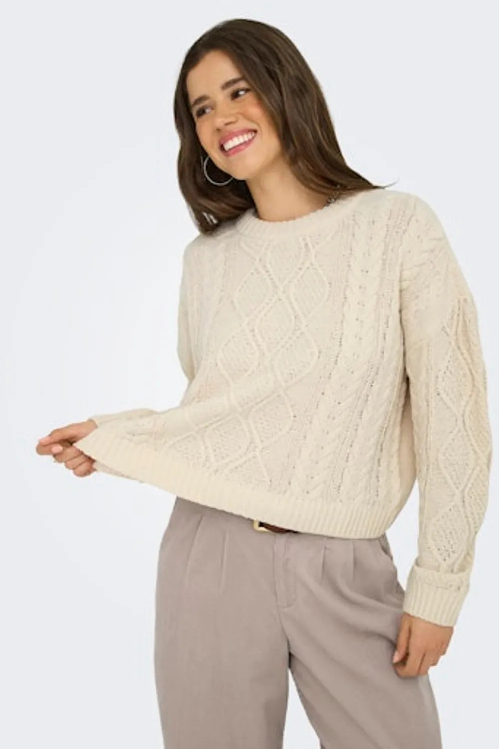 ONLY Kadın Açık Bej Kazak 15351234