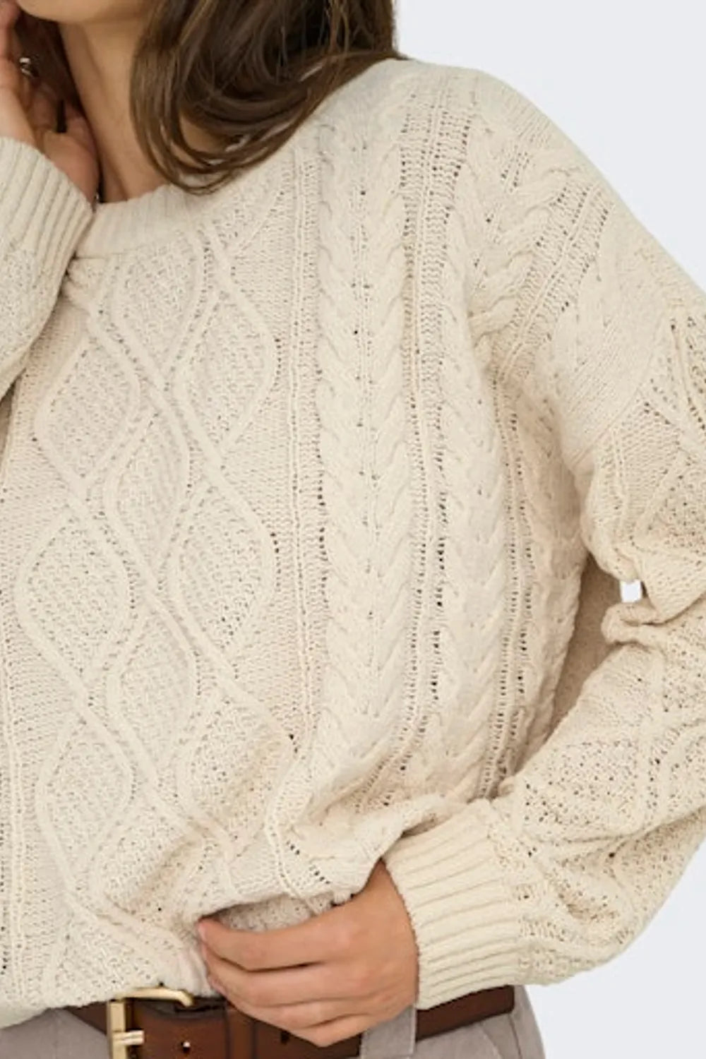 ONLY Kadın Açık Bej Kazak 15351234