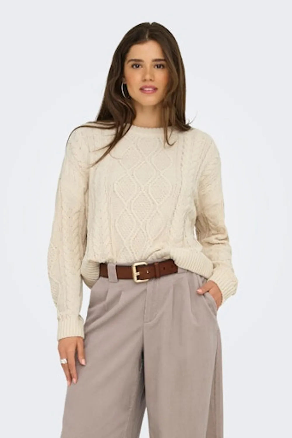 ONLY Kadın Açık Bej Kazak 15351234