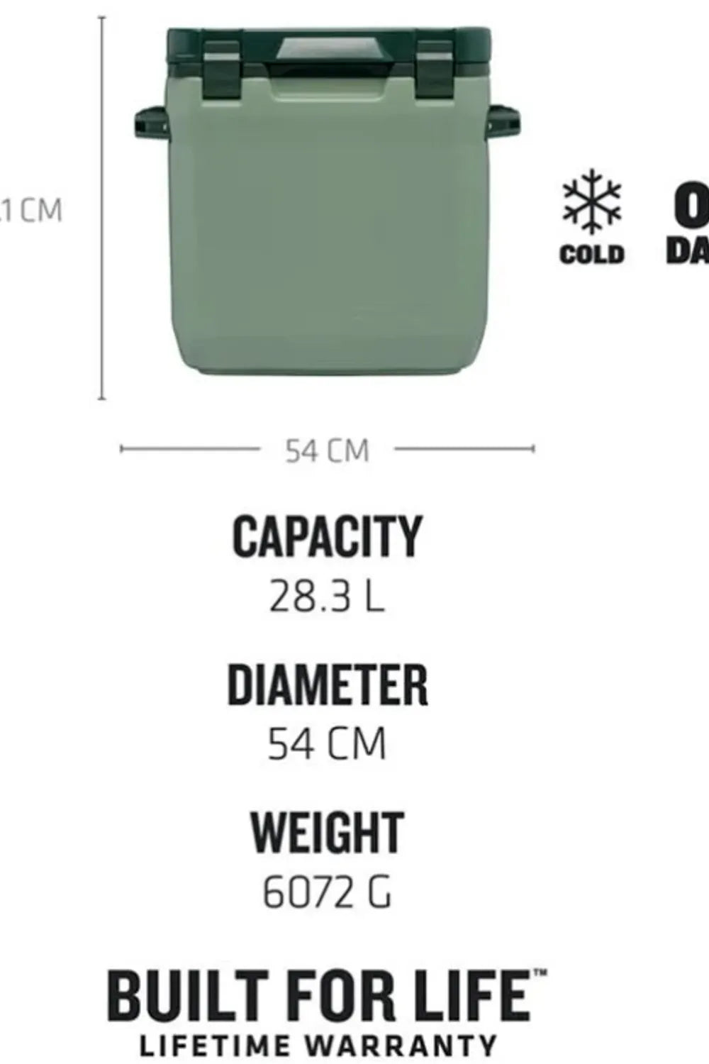ADV 30QT COOLER GREEN EU 1210001903449