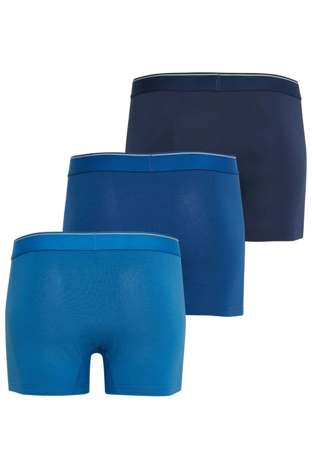 Blackspade Erkek 3'lü Tender Cotton Lacivert Mavi Boxer 9670M