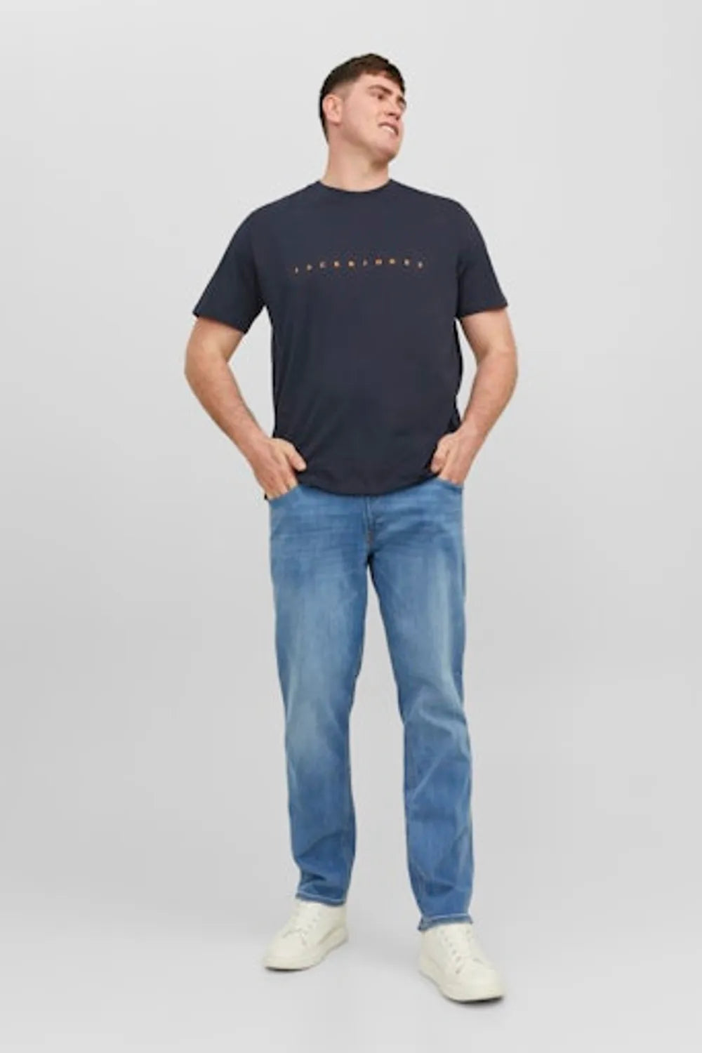 Jack & Jones Erkek LACİVERT TİŞÖRT 12243625
