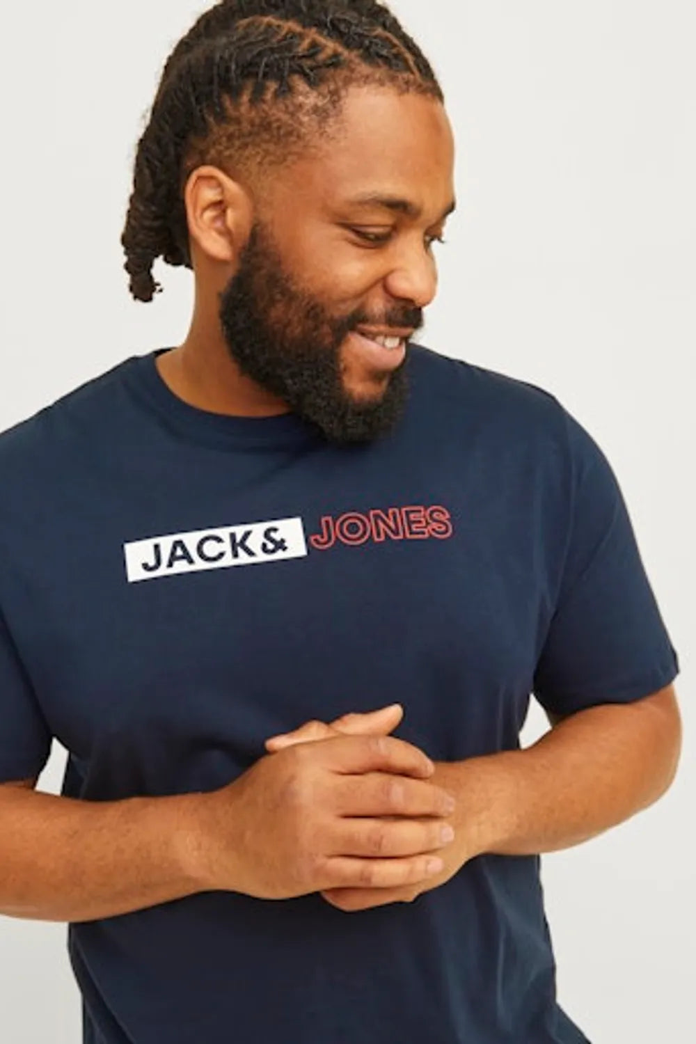 Jack & Jones Erkek KOYU LACİVERT TİŞÖRT 12243630