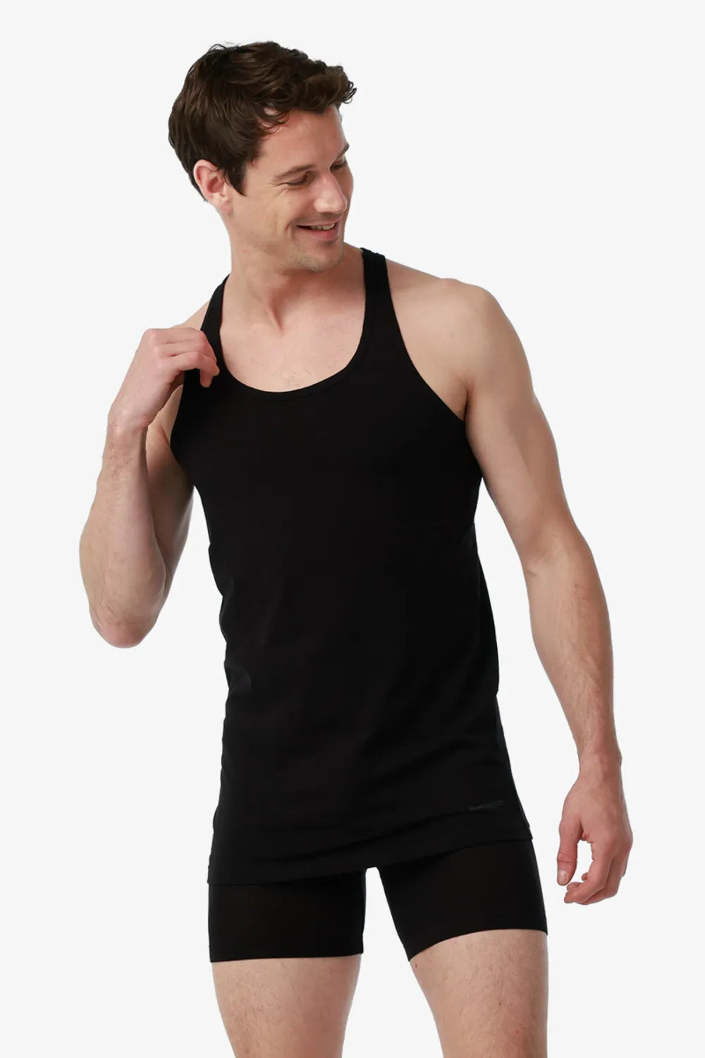 Blackspade Erkek 2'li Tender Cotton Siyah Atlet 9678S