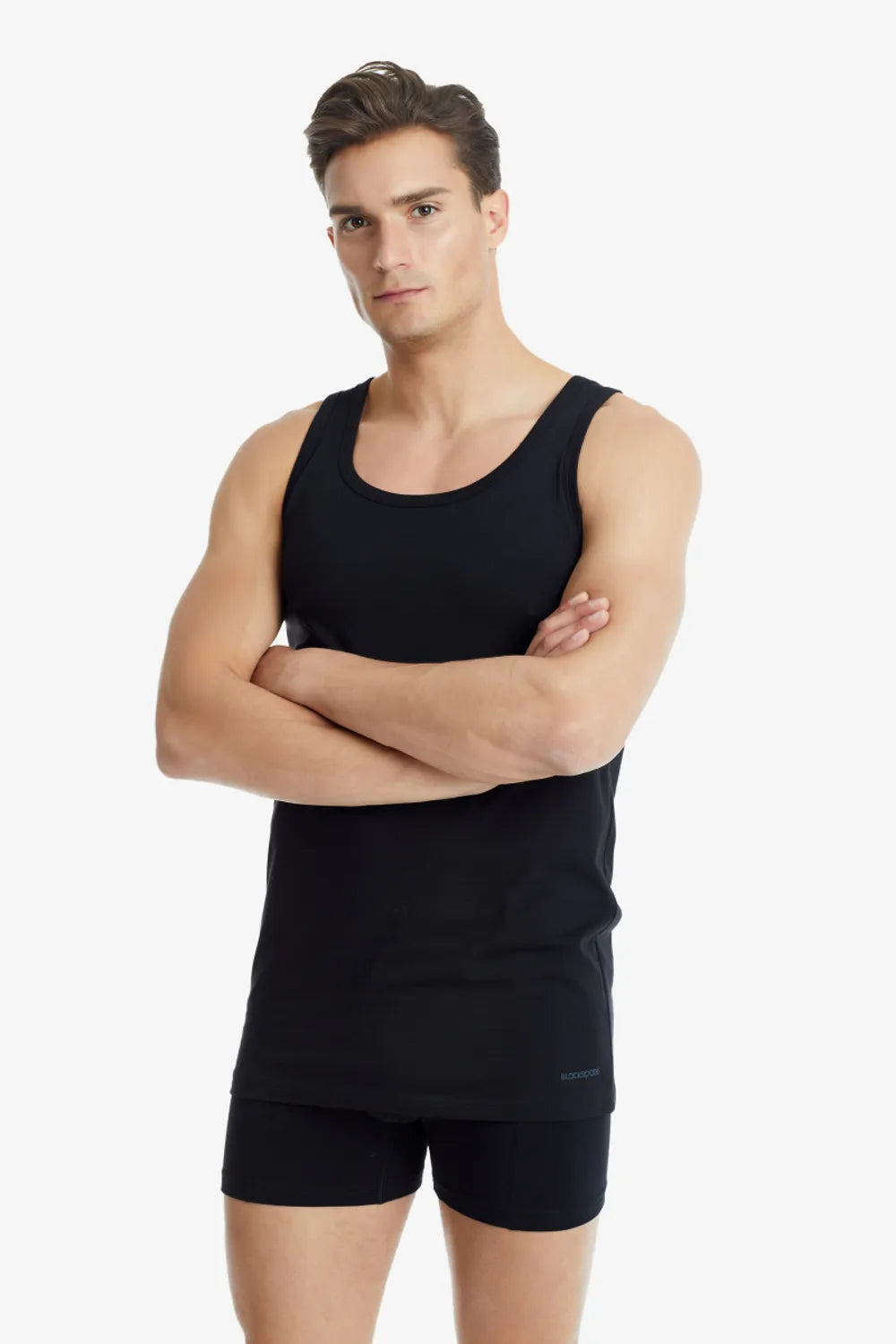 Blackspade Erkek 2'li Tender Cotton Siyah Atlet 9678S