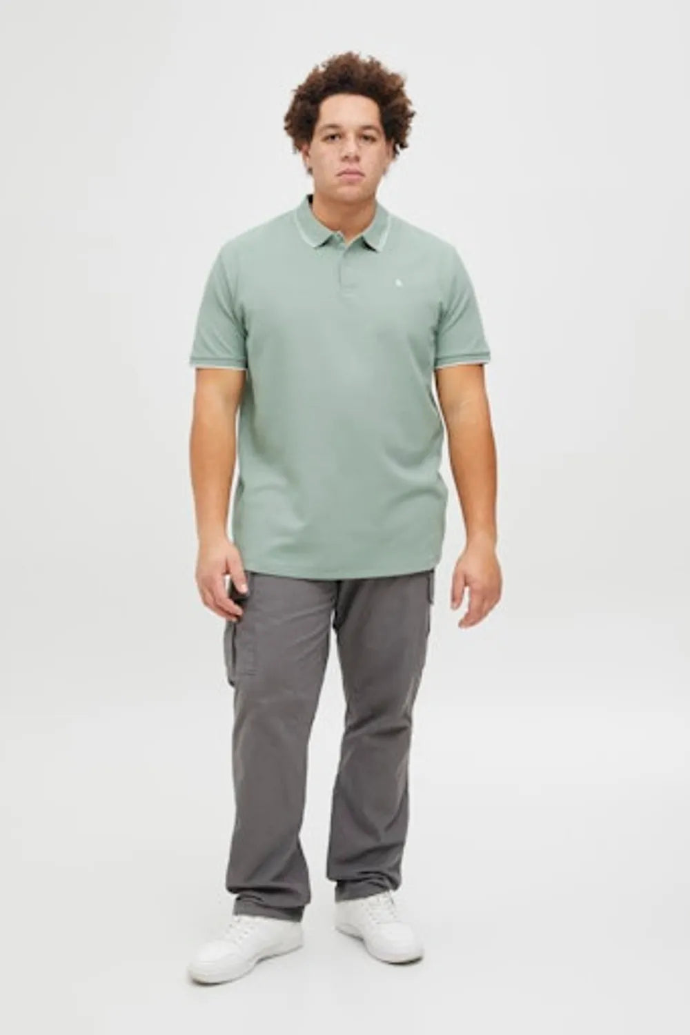 JACK JONES Erkek Yeşil Polo Tişört 12274980