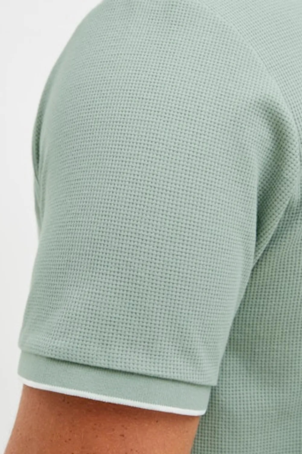 JACK JONES Erkek Yeşil Polo Tişört 12274980