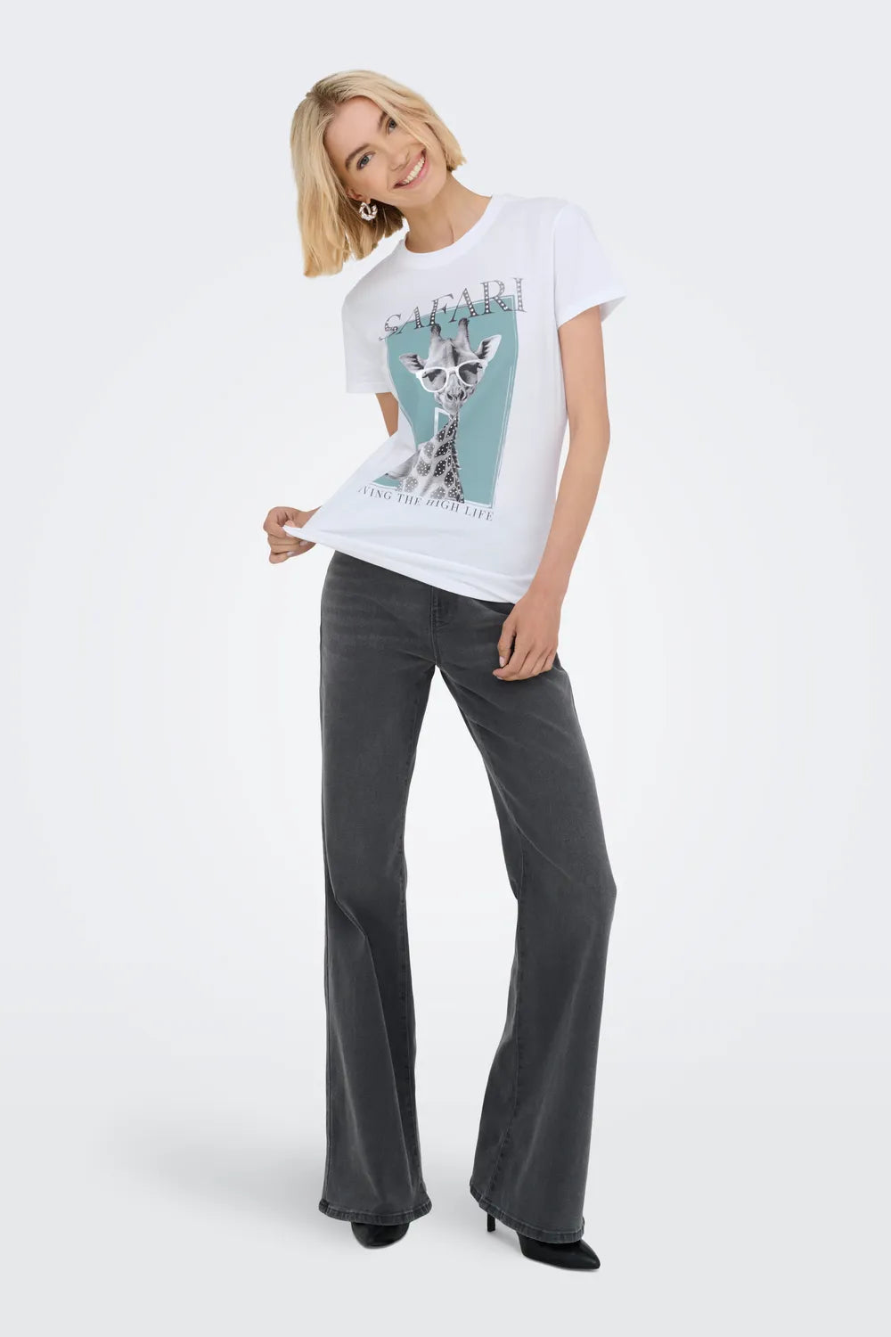 ONLY Kadın Ekru Tişört 15291975E