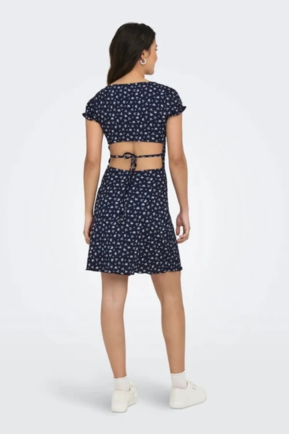 ONLY Kadın Lacivert Open Back Dress 15341519