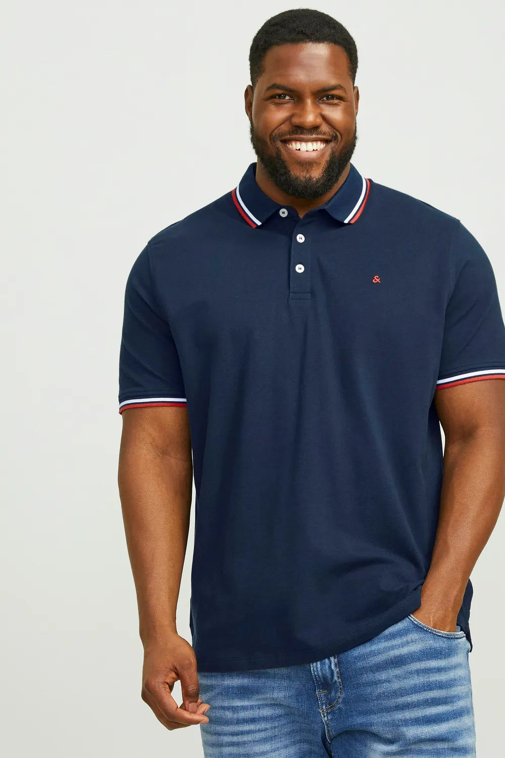 JACK JONES Erkek Lacivert Polo Tişört 12143859