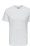 ONLY & SONS Erkek Beyaz Tişört 22025208