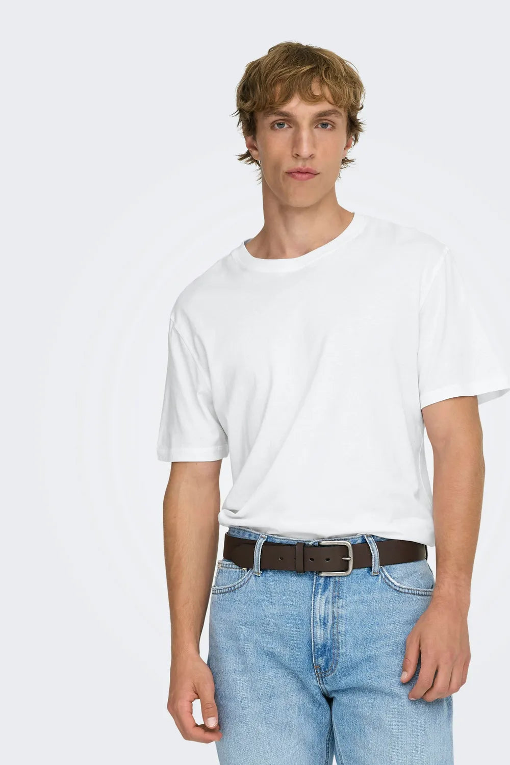 ONLY & SONS Erkek Beyaz Tişört 22025208