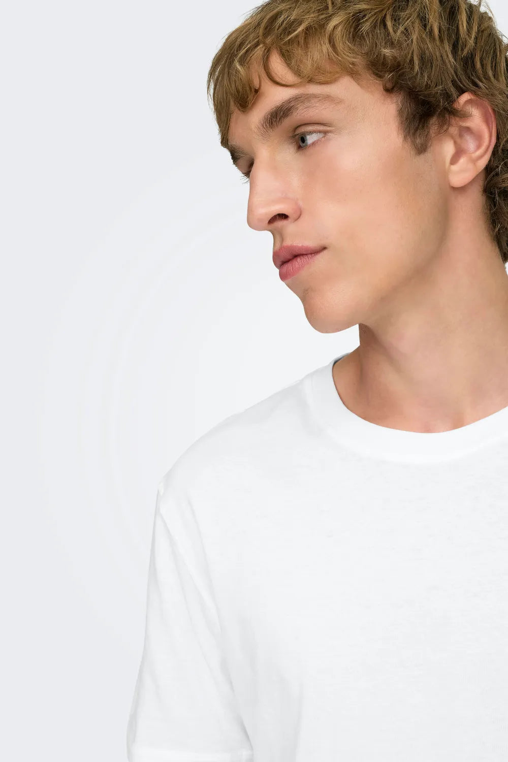 ONLY & SONS Erkek Beyaz Tişört 22025208