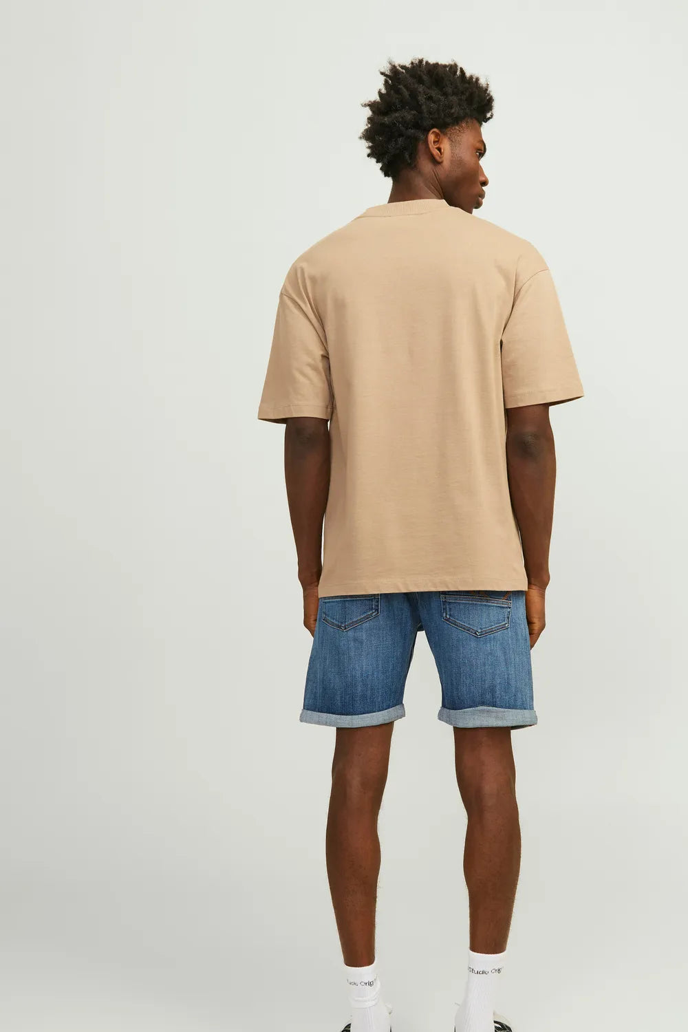 Jack Jones Erkek Jjichris Jjwood Mavi Denim Kot Şort 12249092