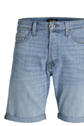Jack Jones Erkek Jjichris Jjwood Mavi Denim Kot Şort 12249095