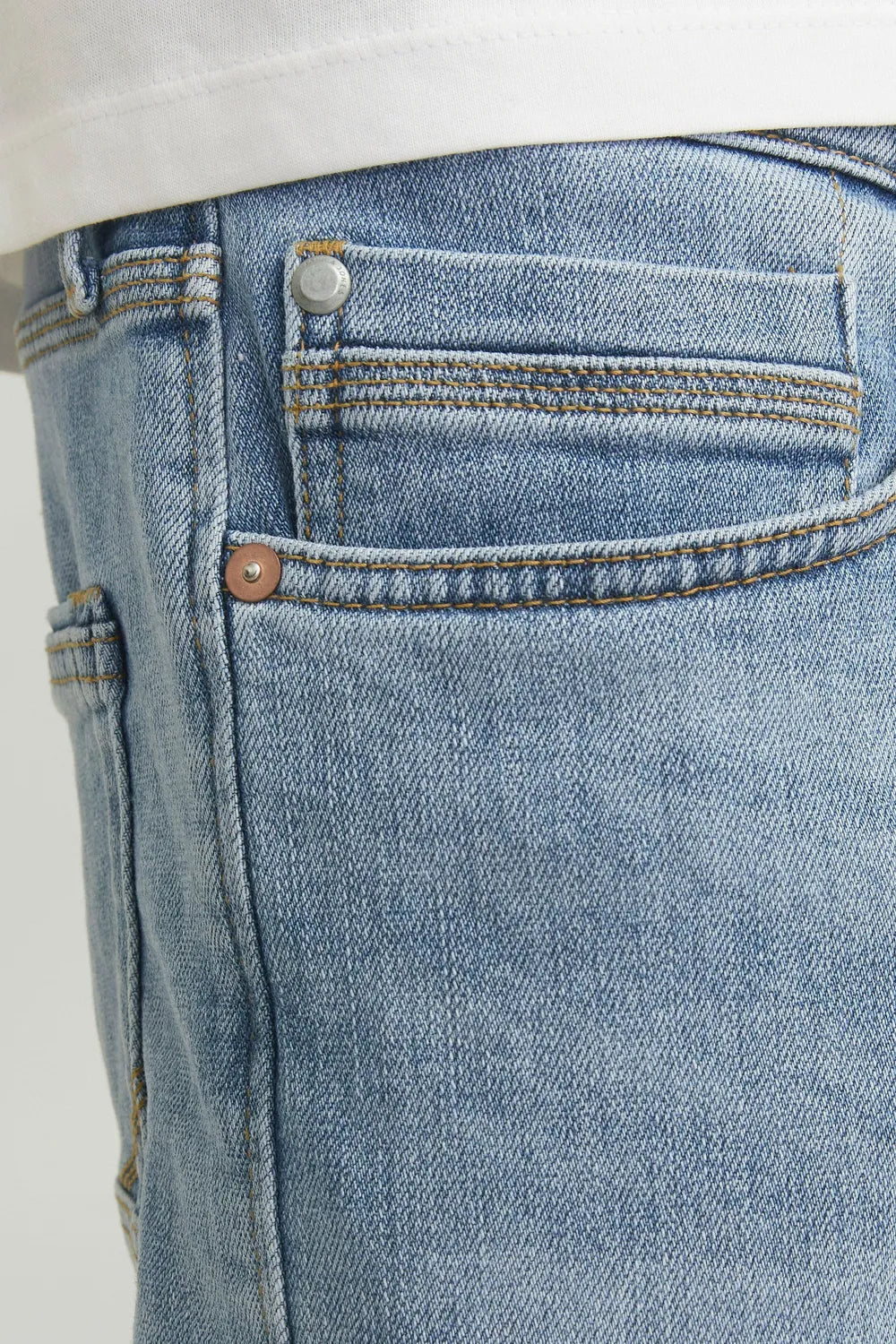 Jack Jones Erkek Jjichris Jjwood Mavi Denim Kot Şort 12249095