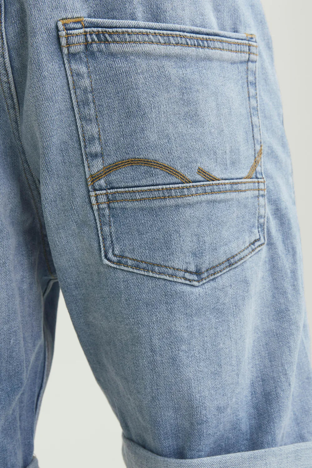 Jack Jones Erkek Jjichris Jjwood Mavi Denim Kot Şort 12249095