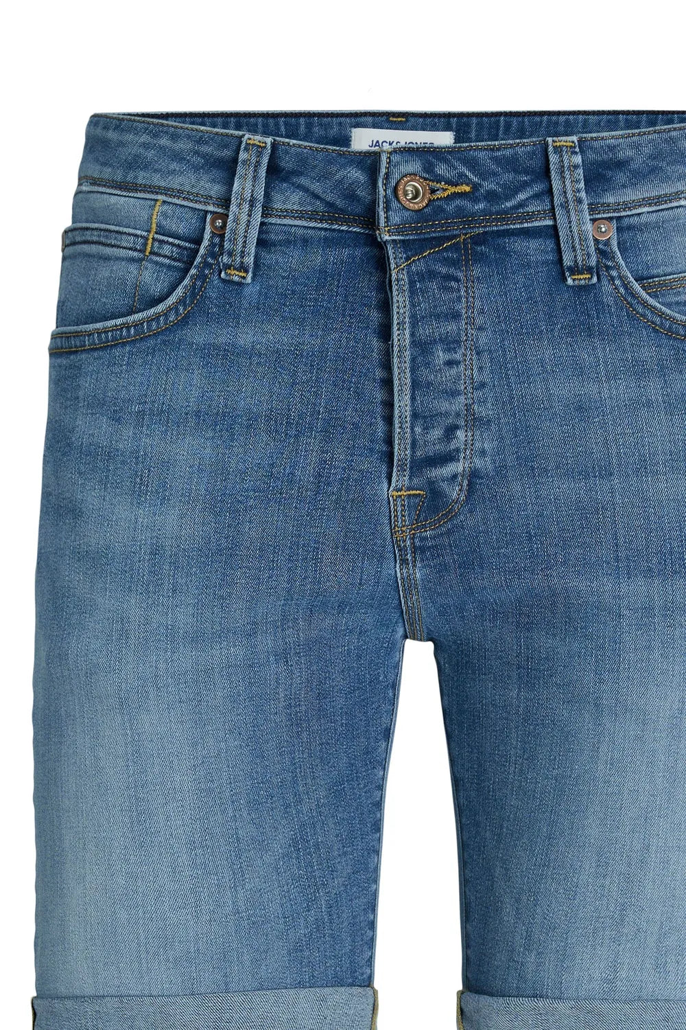 Jack Jones Erkek Jjirick Jjfox Mavi Denim Kot Şort 12250488