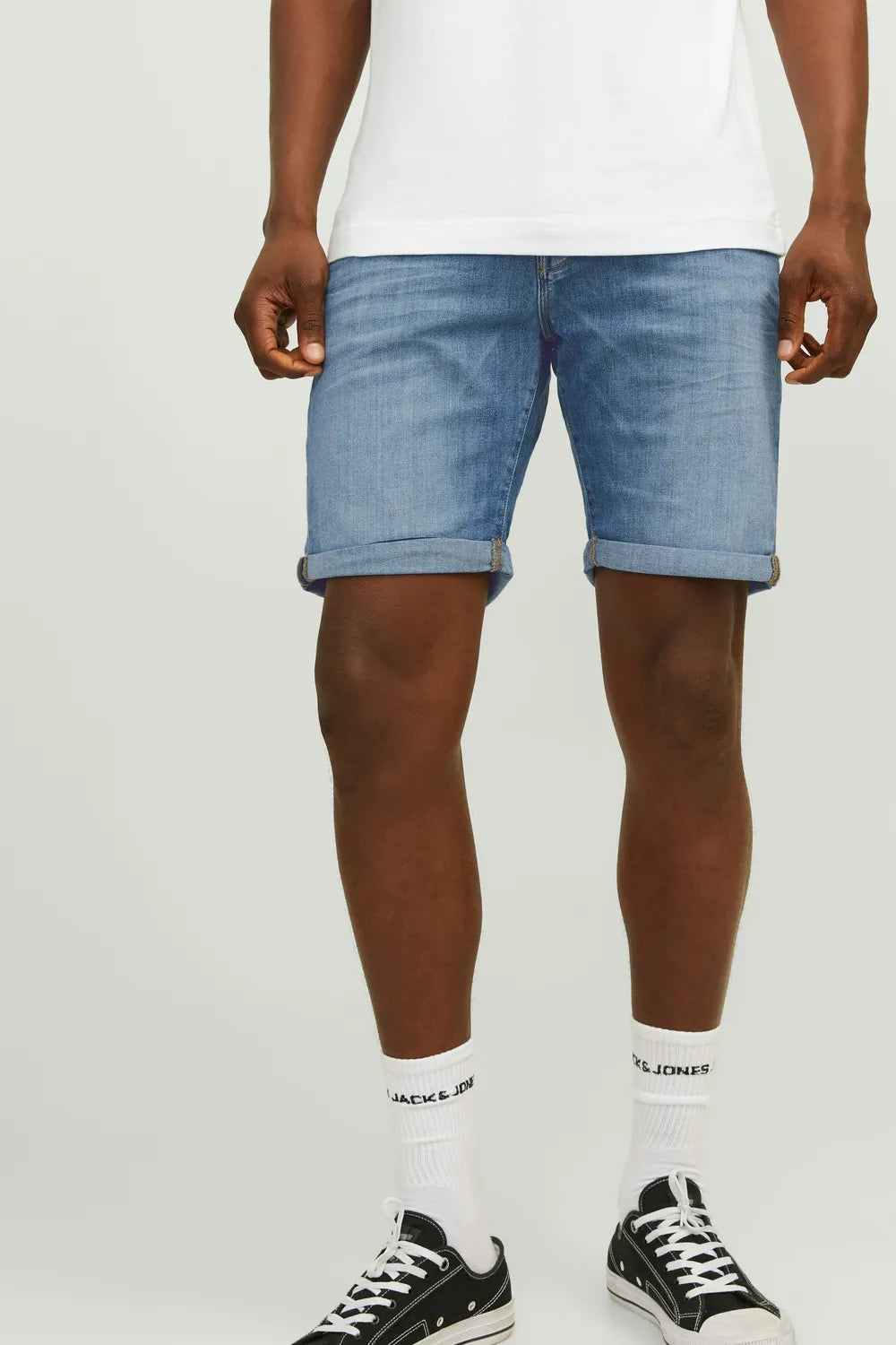 Jack Jones Erkek Jjirick Jjfox Mavi Denim Kot Şort 12250488
