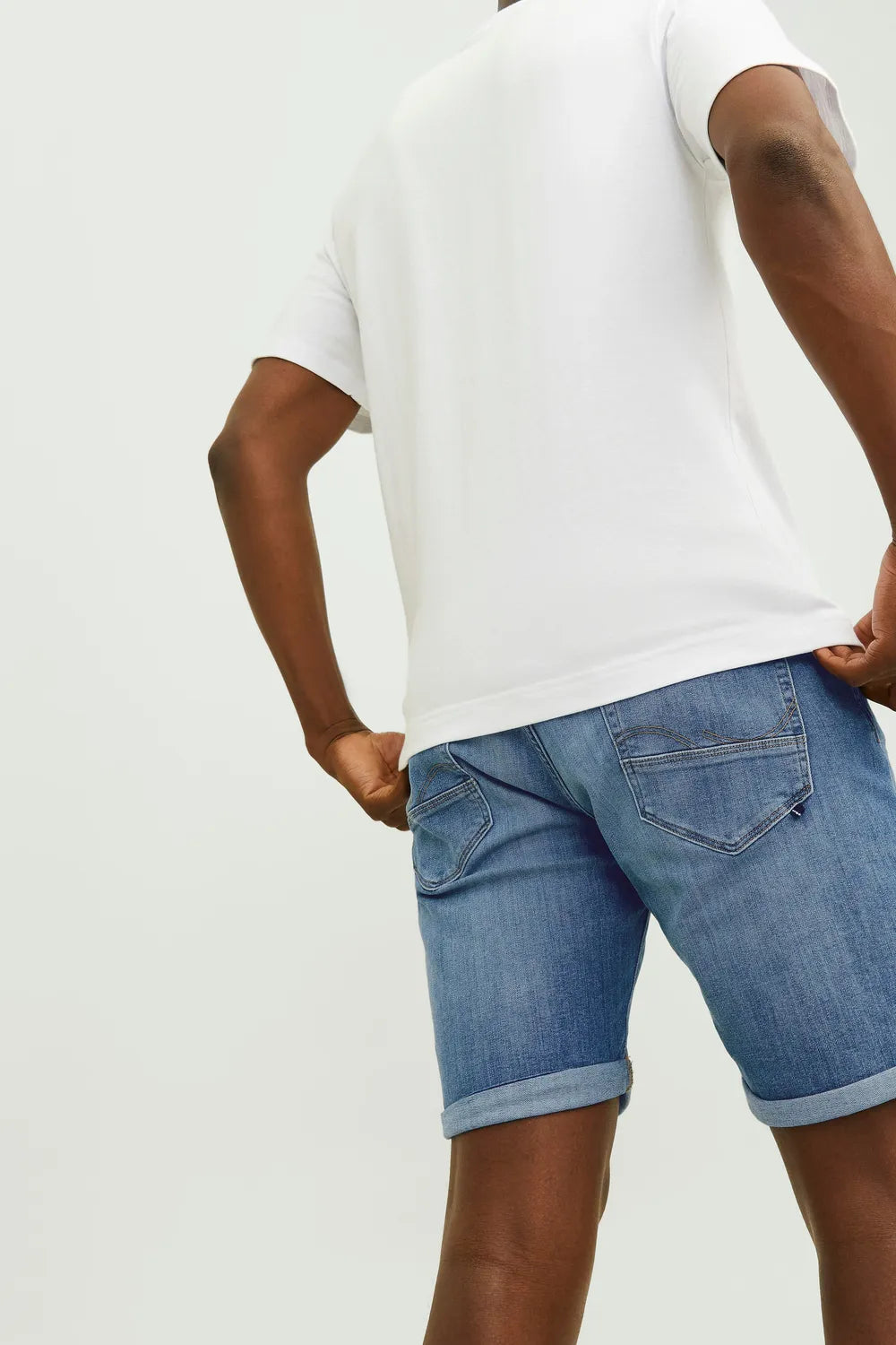 Jack Jones Erkek Jjirick Jjfox Mavi Denim Kot Şort 12250488