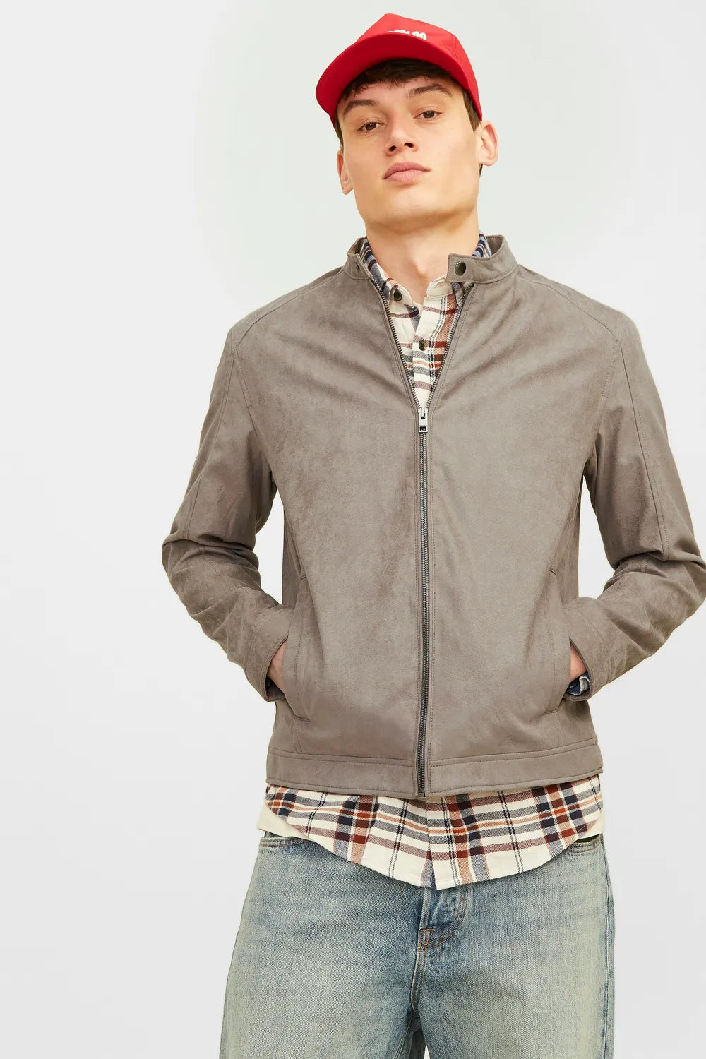 Jack & Jones Erkek Gri Ceket 12261197