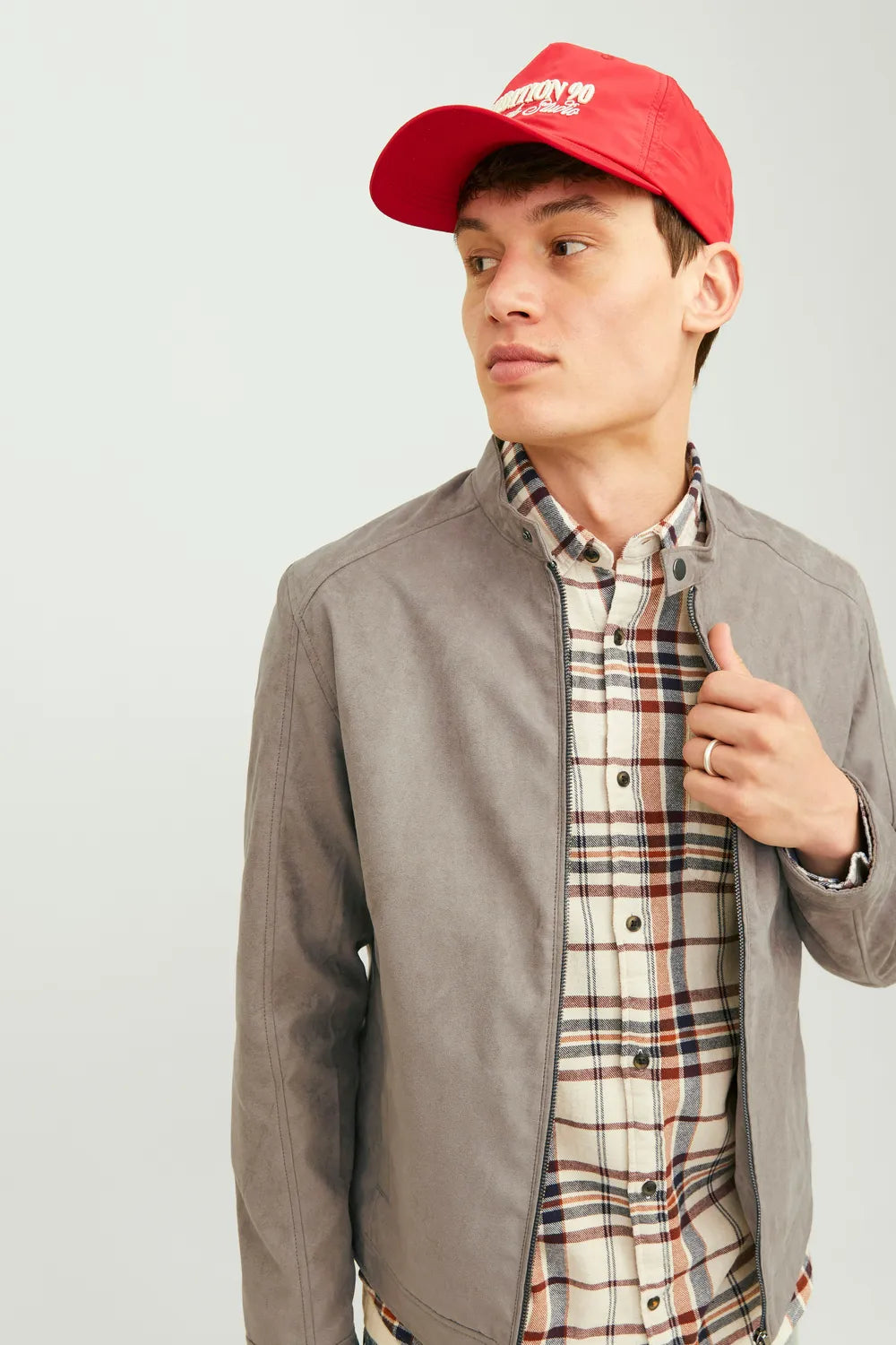 Jack & Jones Erkek Gri Ceket 12261197