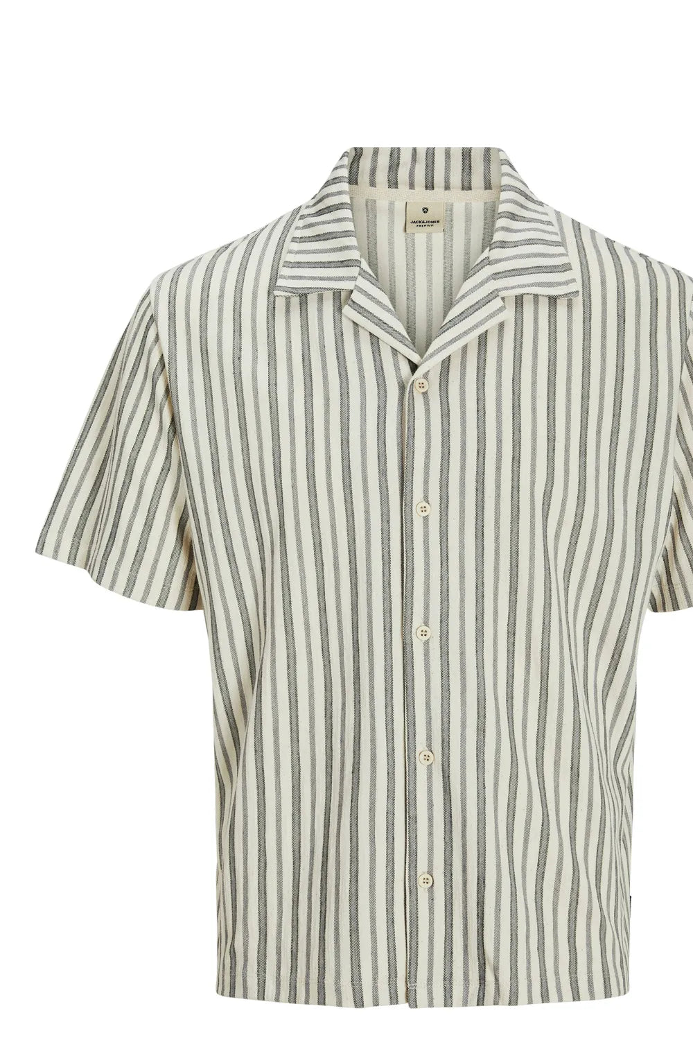 JACK JONES Erkek Ekru Kısa Kollu Tişört 12275085