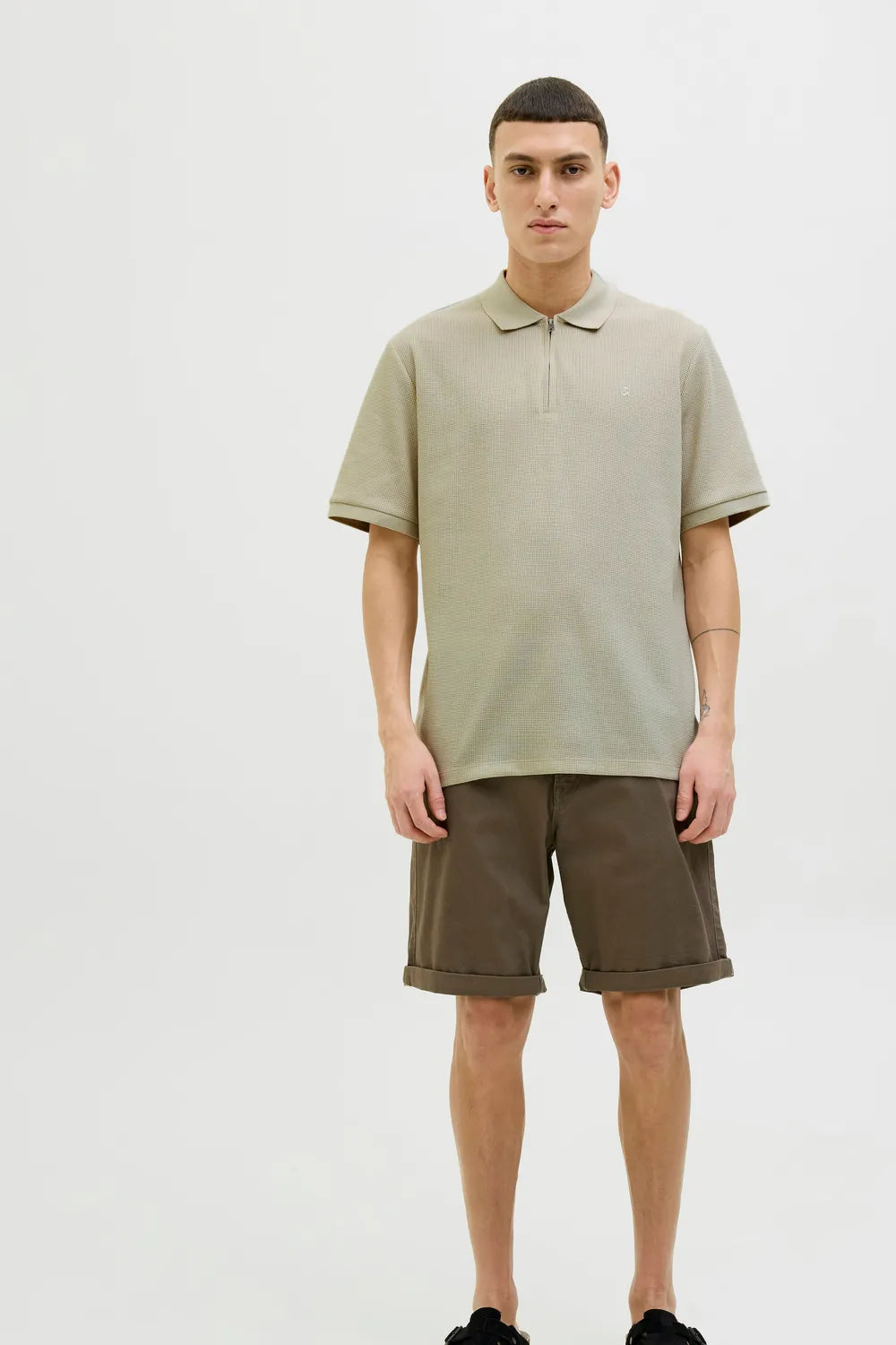 JACK JONES Erkek BEJ Polo Tişört 12279177