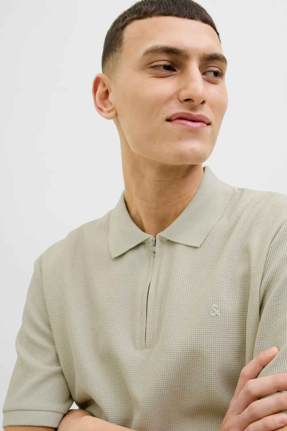 JACK JONES Erkek BEJ Polo Tişört 12279177