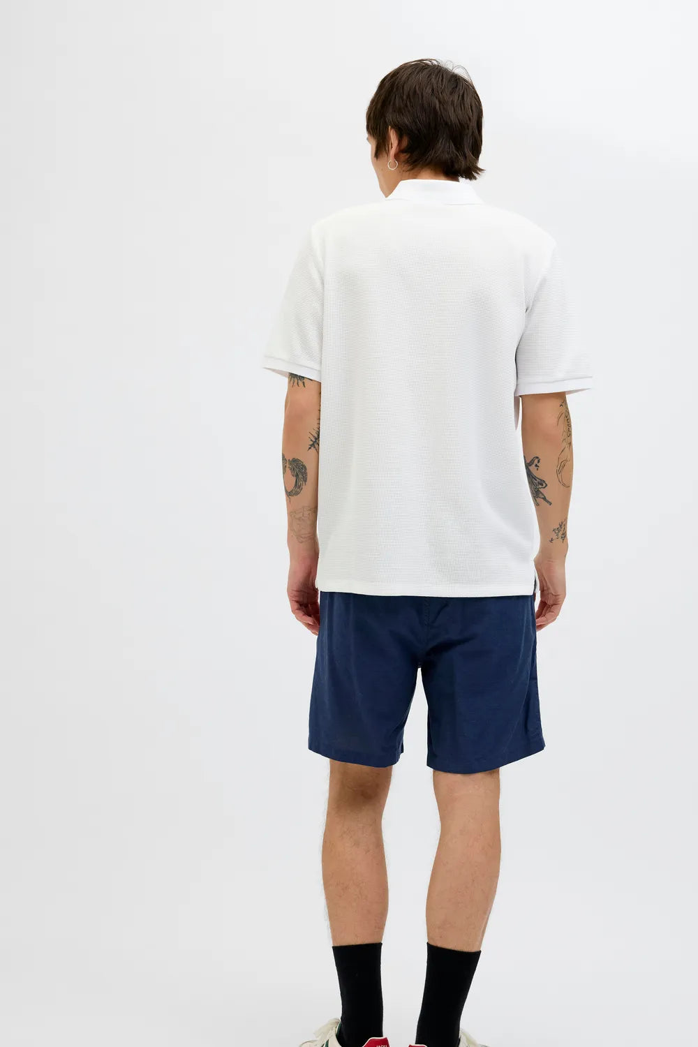 JACK JONES Erkek BEYAZ Polo Yaka Kısa Kollu Tişört 12279177