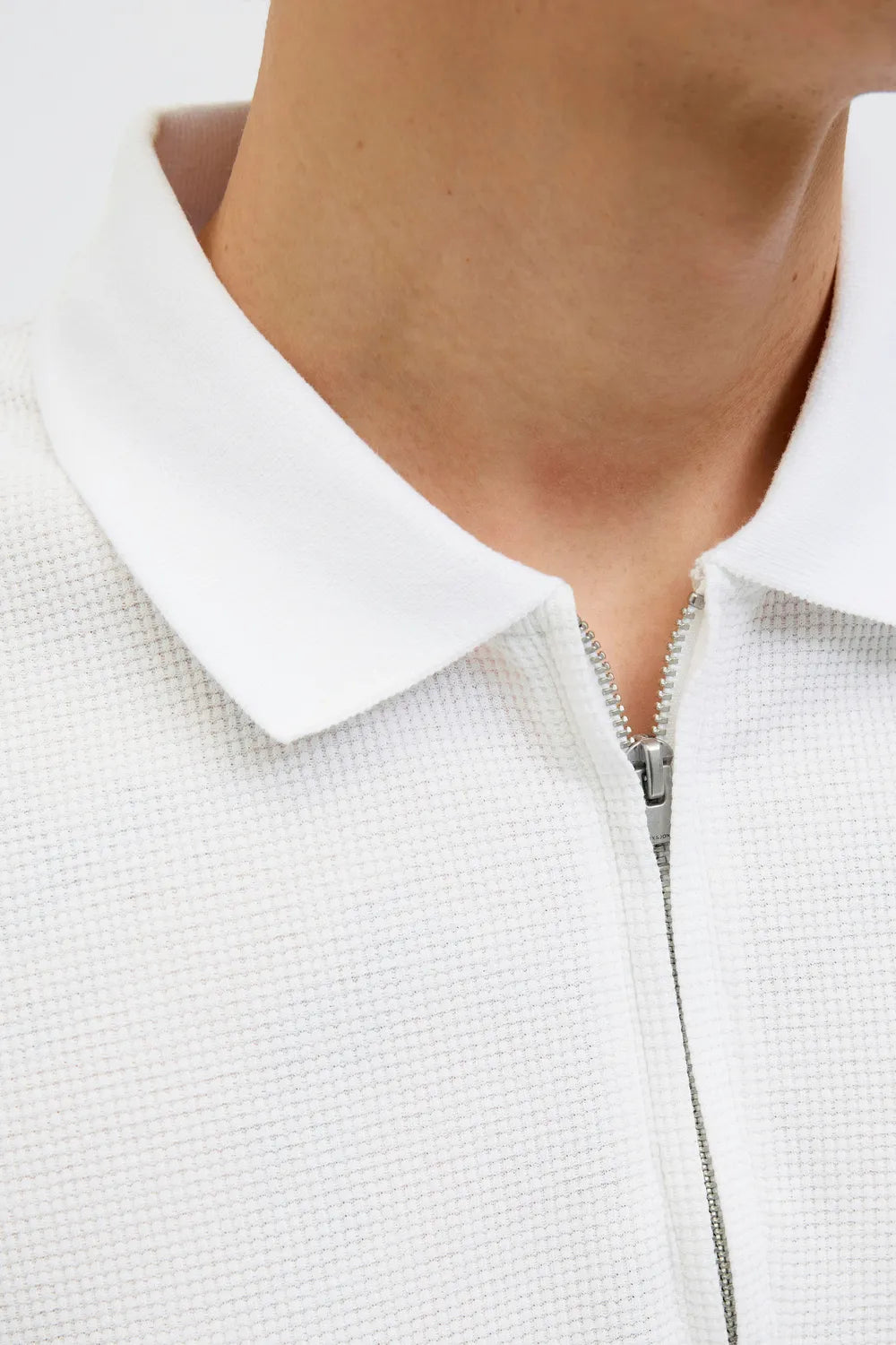 JACK JONES Erkek BEYAZ Polo Yaka Kısa Kollu Tişört 12279177