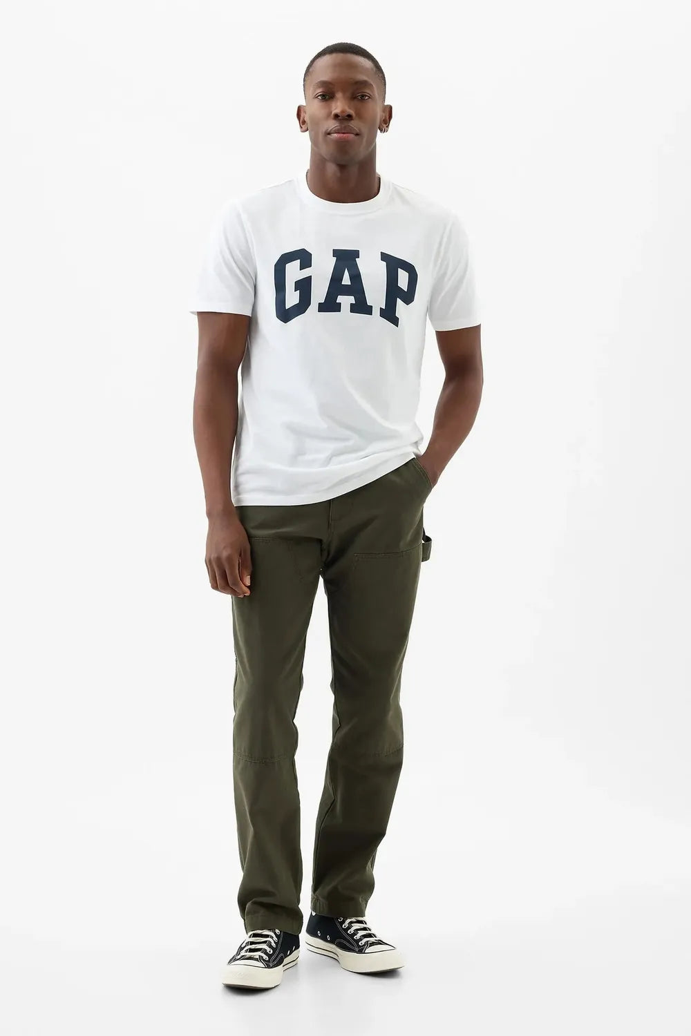 GAP Erkek Beyaz Tişört 856659003BY