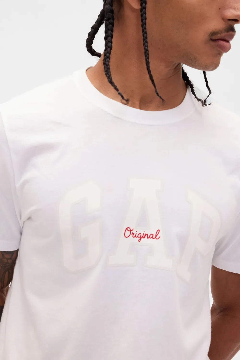 GAP Erkek Beyaz Tişört 542246001