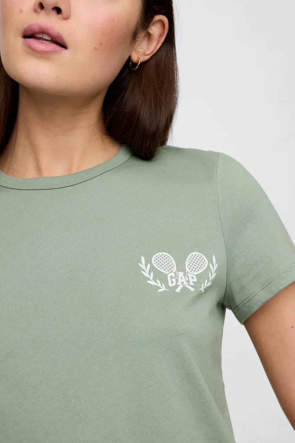 V-Frch Ss Fav Crew Nvl K.Kol Tshırt