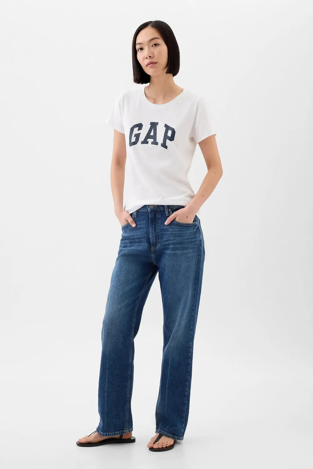 GAP Kadın Beyaz Tişört 729555012