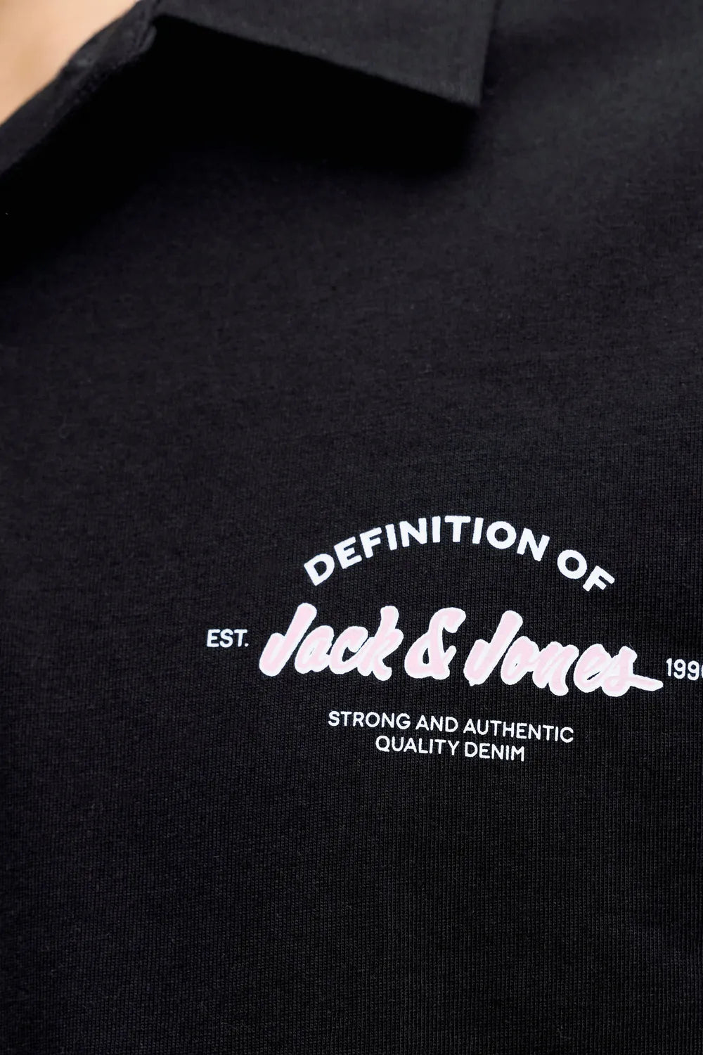 Jack&Jones Erkek Siyah Polo Yaka Tişört 12288118